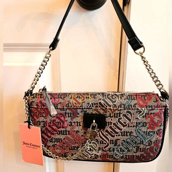 Juicy Couture | Bags | Juicy Couture Graffiti Lock N Chain